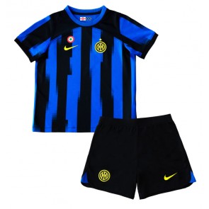 Inter Milan Domaci Dres za Dječji 2023-24 Kratak Rukavima (+ kratke hlače)
